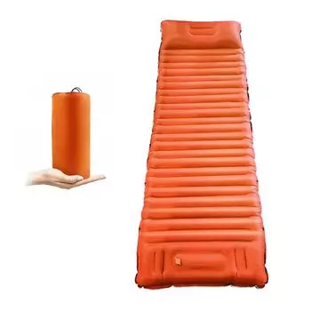Утолщенный надувной матрас для улицы, складная воздушная подушка, кровать для сна, складная кровать для путешествий зелёный