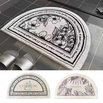 Утолщенный нескользящий коврик для ванной, суперабсорбирующий, имитация кашемирового ковра, коврики для ванной, мягкий коврик для туалета, душа, домашний декор S 60X40cm