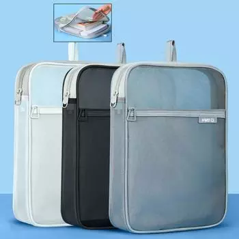 Утолщенный органайзер для документов с большой вместимостью, карманы для файлов, прозрачный держатель для файлов, дышащий White-Style 1