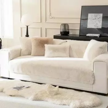 Утолщенный плюшевый чехол для дивана, зимние теплые чехлы для дивана, Г-образный коврик для дивана, нескользящее полотенце для дивана, чехлы для гостиной, домашний декор 1pc 30x50 pillowcase