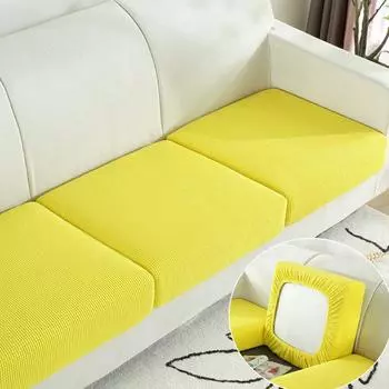 Утолщенный плюшевый чехол на подушку для дивана, эластичный чехол для дивана для гостиной, съемный и моющийся, защитный чехол для мебели 40x40 pillowcase света кофе