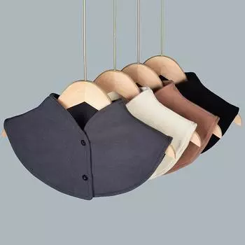 Утолщенный поддельный воротник-шаль с высоким воротником, защита шеи, шейный отдел позвоночника, декоративный воротник, основа, износостойкая, чтобы сохранить тепло