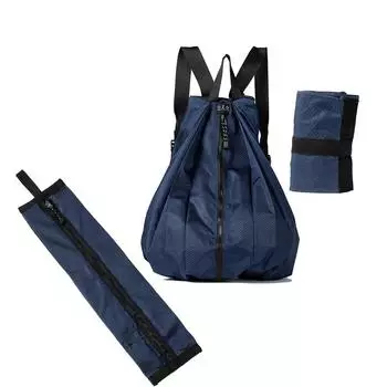 Утолщенный походный рюкзак, портативный компактный дневной рюкзак, сумка для хранения, складная дорожная сумка для мужчин серый