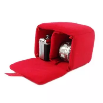 Утолщенный противоударный чехол для зеркальной камеры DSLR, бархатный чехол для объектива, защитный чехол для объектива, сумка для камеры оранжевый