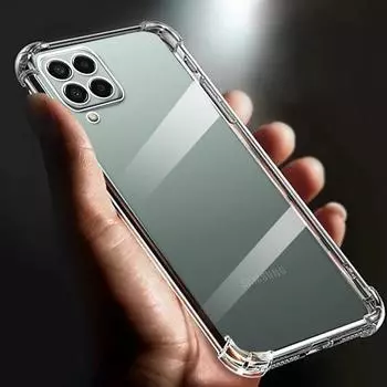 Утолщенный противоударный чехол из мягкого ТПУ с подушкой безопасности для Samsung Galaxy M33 5g, прозрачная задняя крышка, чехлы M 33 Funda for samsung M33 5G прозрачный