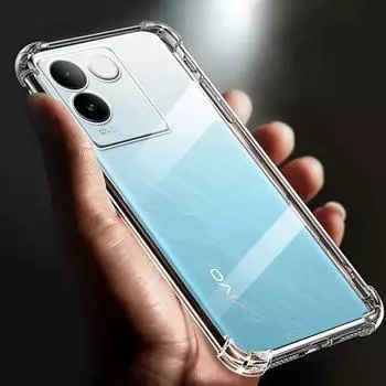 Утолщенный противоударный чехол из мягкого ТПУ с подушкой безопасности для мобильного телефона vivo S17e, прозрачная задняя крышка, чехлы S 17 E Funda for vivo S17e прозрачный