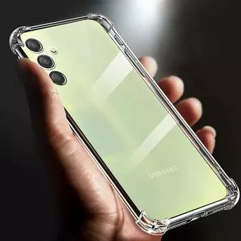 Утолщенный противоударный прозрачный мягкий чехол для телефона Samsung Galaxy A54 A15 A24 A34 A04 A14, прозрачная задняя крышка A05 A33 for samsung A05 прозрачный