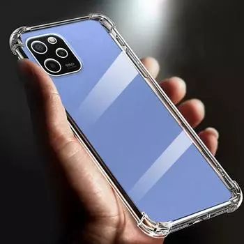Утолщенный противоударный прозрачный мягкий чехол для телефона TPU с подушкой безопасности 6,52 дюйма для Huawei nova Y61, чехол 5 г, прозрачная задняя крышка, чехлы EVE-LX9N For Huawei nova Y61 чистый