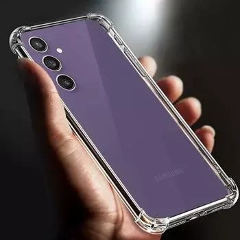 Утолщенный противоударный прозрачный мягкий чехол для телефона TPU с подушкой безопасности для Samsung Galaxy S23 fe 5g Прозрачная задняя крышка S 23 FE Funda Cases for samsung s23 Fe прозрачный