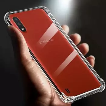 Утолщенный противоударный прозрачный мягкий чехол для телефона TPU с подушкой безопасности для Samsung Galaxy M01, прозрачная задняя крышка, чехлы M 01 Funda for samsung M01 прозрачный