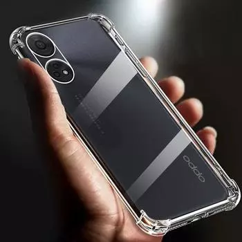 Утолщенный противоударный прозрачный мягкий чехол для телефона TPU с подушкой безопасности для Oppo Reno8 T, чехол 4G 5G, прозрачная задняя крышка, чехлы Funda 8T 6,43 дюйма For Oppo Reno8T 4G чистый