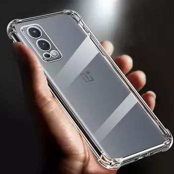 Утолщенный противоударный прозрачный мягкий чехол из ТПУ для телефона OnePlus Nord 2 5G, прозрачная задняя крышка 6,43 дюйма DN2101DN2103, чехол For OnePlus Nord2 5G чистый