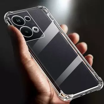 Утолщенный противоударный прозрачный мягкий чехол из ТПУ для телефона Oppo Reno9 Pro+, чехол 5G PGW110 Plus, прозрачная задняя крышка, чехлы 6,7 дюйма For Reno9 Pro Plus чистый