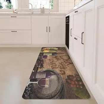 Утолщенный противоусталостный напольный коврик, водонепроницаемый и маслостойкий, удлиненный противоскользящий кухонный коврик из ПВХ для кухни 44*70CM*8MM