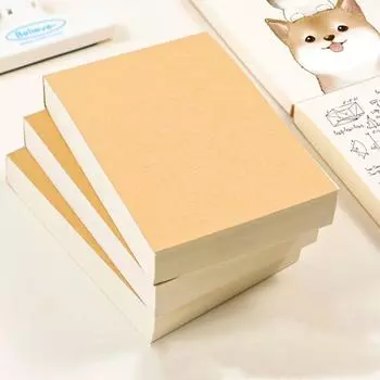 Утолщенный пустой черновик блокнота A6 для рисования, эскизов, модных схем, блокнот для студентов чёрный