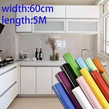 Утолщенный ПВХ-лак для нагрева, сделай сам, самоклеящиеся обои, наклейки для ремонта мебели, кухонная водостойкая декоративная пленка синий