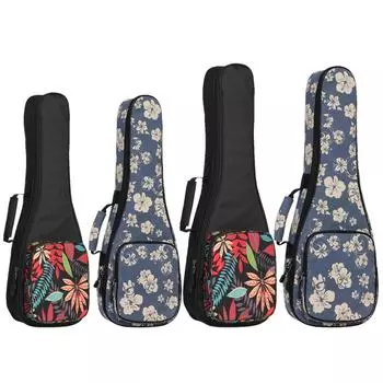 Утолщенный рюкзак для гавайской гитары 21/23/24 дюйма, аксессуары для мини-гитары для любителей музыки Style B