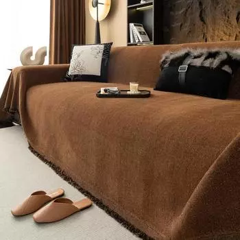 Утолщенный шенилл хлопчатобумажная нить чехол для дивана одеяло простая подушка Ins ветрозащитное полотенце для волос модное одеяло для обеда полотенце для дивана 180*130cm белый