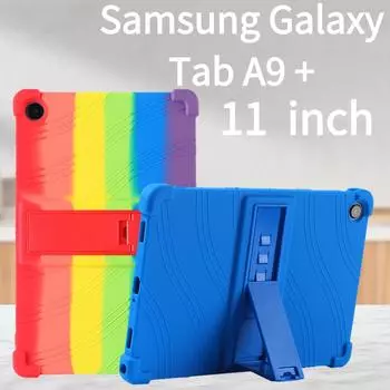 Утолщенный силиконовый чехол для Samsung Galaxy Tab A9 Plus SM-X210 X216B, защитный чехол для планшета Galaxy Tab A9 + 11 дюймов, чехол для планшета Tab A9 Plus 11 Inch красный