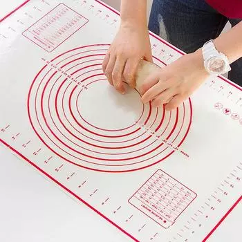 Утолщенный силиконовый коврик Paltinum для замешивания муки, тонкий антипригарный коврик для выпечки, коврик для духовки, подставка для торта 30X40 см