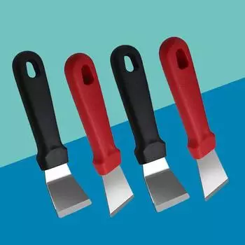 Скребок для утолщенного дна кастрюли для удаления масляных пятен Мелкие инструменты для чистки Черная накипь Скребок для смолы для кухни Цвет случайный 2pcs