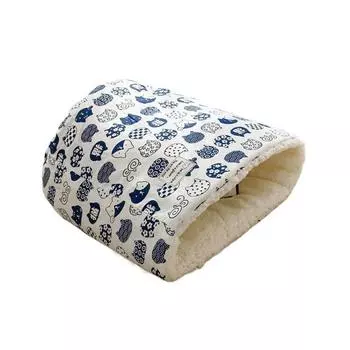 Утолщенный спальный мешок для кошек в японском стиле, плюшевая будка для щенков, милая корзина-кровать для кошек, для кошек и щенков Style D