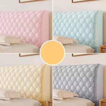 Утолщенный стеганый чехол для изголовья кровати, супер мягкий, удобный, короткий, латексный чехол для изголовья кровати полного размера, моющийся, устойчивый к грязи, протектор для изголовья кровати 120X70cm