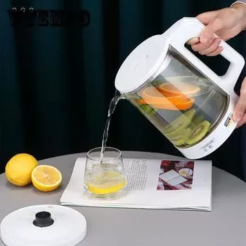 Утолщенный стеклянный чайник для сохранения тепла, встроенный бытовой стеклянный чайник для здоровья, автоматический чайник с отключением питания