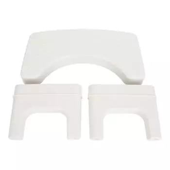 Утолщенный стульчик для унитаза, приседание, ступенька, стульчик для ног, нескользящая поверхность, устойчивый, крепкий, для приседаний белый
