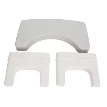 Утолщенный стульчик для унитаза, приседание, ступенька, стульчик для ног, нескользящая поверхность, устойчивый, крепкий, для приседаний серый