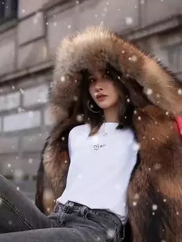 Утолщенный теплый зимний съемный пирог для преодоления женского плюшевого подклада из искусственного меха S чёрный