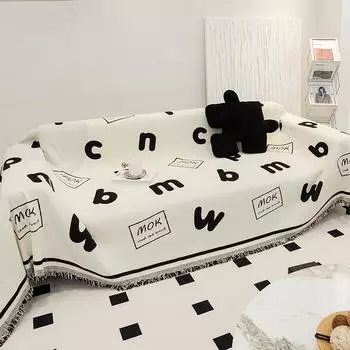 Утолщенный тканевый чехол для дивана, все покрывала, универсальное покрывало на четыре сезона, против царапин, американское письмо, диванное пылезащитное полотенце 180*180cm