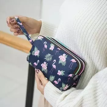 Утолщенный трехслойный длинный карман на молнии кошелек симпатичный моющийся тканевый клатч женская сумочка на запястье сумка для мобильного телефона