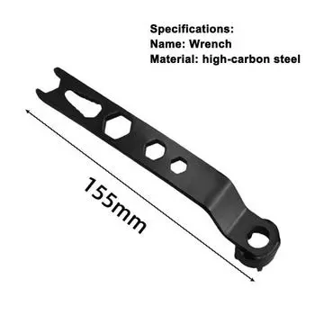 Утолщенный углеродистый стальной четырехкулачковый ключ Многофункциональная угловая шлифовальная машина Аксессуары для шлифовального станка чёрный