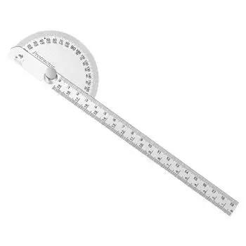 Утолщенный угломер из нержавеющей стали, измерительный угломер, большой плотницкий транспортир, угломер, угломер