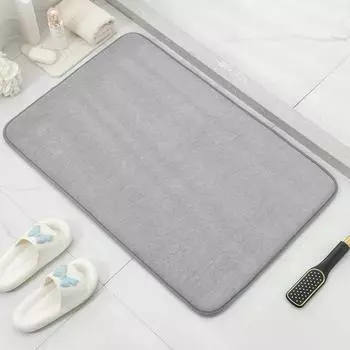 Утолщенный впитывающий коврик для ног, бытовой, быстросохнущий, нескользящий, коврик для ванной, туалета, туалетной двери 40cm*60cm