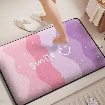 Утолщенный впитывающий коврик для пола в ванной, коврик для двери в туалет, пушистый нескользящий коврик для ног, коврик для пола в душевой комнате, ковер для двери в спальню 400MMx600MM
