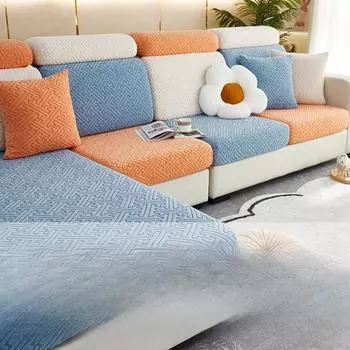 Утолщенный замшевый противообрастающий износостойкий нескользящий чехол для зимнего дивана, универсальный чехол для дивана 65-85cm*65-85cm*5-20cm