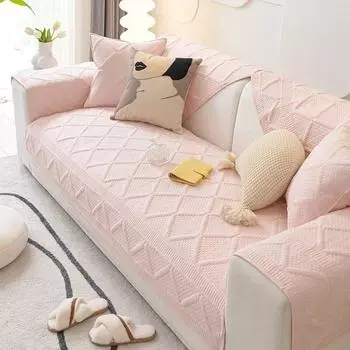 Утолщенный жаккардовый чехол для дивана для гостиной, Нескользящий диван, полотенце, подушка для дивана, L-образный угловой диван, коврик для сиденья, домашний декор 70x70cm 1pc A