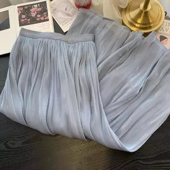 Утягивающая кружевная юбка средней длины с высокой талией для женщин с большим подолом L