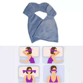 Утяжеленная маска для глаз, затемняющая повязка на глаза, мягкая подушка для сна с нулевым давлением синий