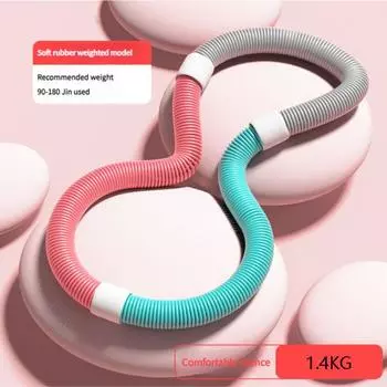Утяжеленный хула-хуп для женщин, для похудения талии, гибкий дизайн с пружинной катушкой, низкоударные упражнения для живота, тонизирующее фитнес-оборудование для домашних тренировок