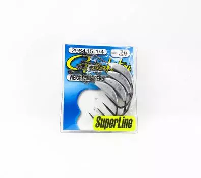 Утяжеленный крючок Gamakatsu с пружинным замком Superline, 1/4 унции, размер 5/0 (1228)