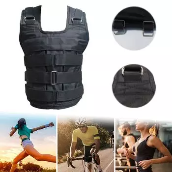 Утяжеленный жилет Утяжеленная куртка Удобный жилет для силовых тренировок для фитнеса и спорта