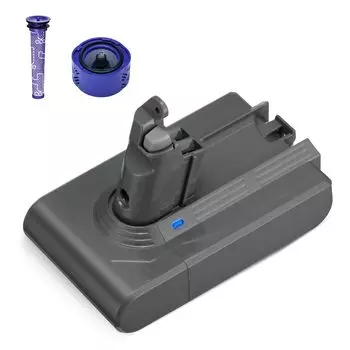 UTRBATT Сменный пылесос Dyson V6 большой емкости 4000 мАч DC62 DC61 DC59 DC58 SV03 SV04 SV06 SV07 SV08 HH08 SV09 DC72 DC74 Совместим с