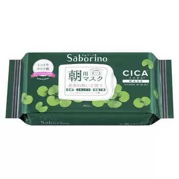 Утренняя маска Saborino Cica, 1 упаковка, 28 шт.