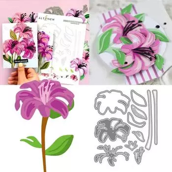 Утренняя слава дизайн шаблон металлический трафарет DIY Скрапбукинг тиснение трафарет бумага ремесло шаблон альбома серебряный