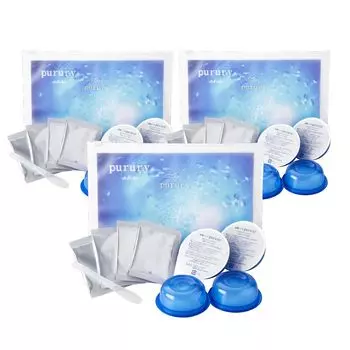 Utsukusia Carbonated Pack Pururi 12 раз Gel Pore Beautiful Skin Face Mask Сделано в Японии Не капает Без добавок Без отдушек