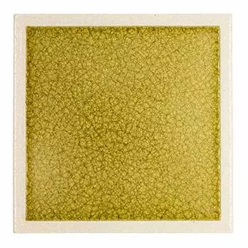 Utsuwa Roan Seto Ware Diek, Your Cuisine Looks Bright Square Square Plate, Small Plate, Flat, Approx. 3.9 inches (10 cm), Gold, Gold, Tableware, Japan