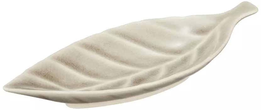 Utsuwa Roan Seto Ware Efu Kiln Plate Dish S 15 x 6 cm Gray Microwave Dishwasher Safe Made in Japan Leaf Approx. 027-0511